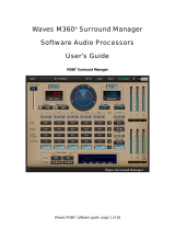 Waves M360 Surround Manager & Mixdown Owner's manual