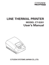 Citizen CT-S281 User manual