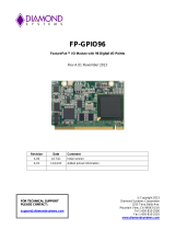 Diamond Systems FP-GPIO96 User manual