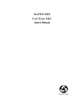 ADLINK Technology NuPRO-865 User manual
