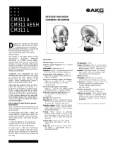 AKG DIFFEROID CM311 A Owner's manual