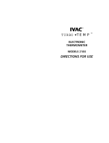 IVAC 218X User manual