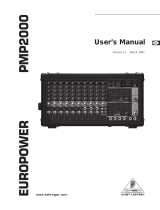 Behringer EUROPOWER PMP2000 User manual
