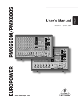 Behringer Europower PMX880S User manual