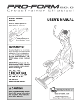 Pro-Form Crosstrainer Plus User manual