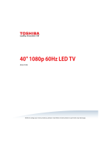 Toshiba 40L310U User manual