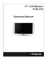 Polaroid FLM 3701 - 37" LCD TV Operating instructions