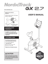 NordicTrack GX 2.7 User manual