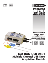 Omega OM-DAQ-USB2400 Owner's manual
