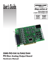 Omega OME-PIO-DA16/DA8/DA4 Owner's manual
