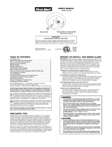 First Alert 1039815 User manual