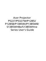 Acer S1385WHne User manual