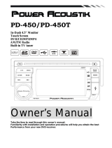 Power Acoustik PD-450 Owner's manual