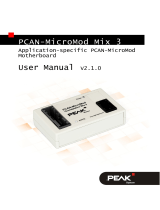 PEAK-System PCAN-MicroMod Mix 3 User manual