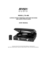 Jensen Audio JTA-460 User manual