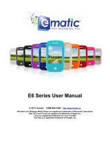 Ematic E6 User manual