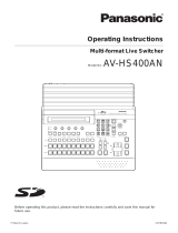 Panasonic AV-HS400AN User manual