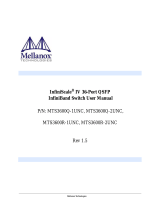 Mellanox Technologies InfiniScale MTS3600R-2UNC User manual