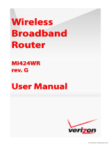 Verizon FiOS MI424WR User manual