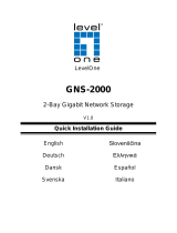 LevelOne GNS-2000 2-Bay Gigabit Network Storage Installation guide