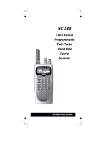 Uniden SC180B User manual