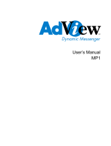 AdView AdView MP1 User manual