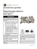 MONESSEN Natural Blaze See-Thru Vent Free Gas Log Set Owner's manual