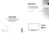 Sharp LC24LE250KWH Operating instructions