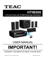 TEAC HTIB500 User manual