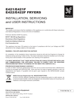 Falcon E421F Installation And User Instructions Manual