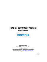 Korenix JetBox 8100 User manual