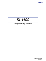NEC SL1100 Programming Manual