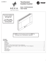 Trane Nexia Touch Screen Comfort Control User manual