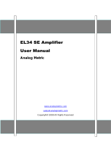 Analog Metric EL34 SE User manual