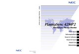 NEC PlasmaSync® 42VM2 Owner's manual