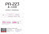 TAG PA-223A-140 User manual