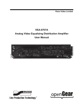 Ross VEA-8707A User manual