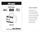 ACME Festival LED-787 User manual