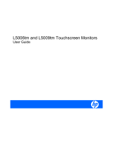 HP Compaq L5009tm 15-inch LCD Touchscreen Monitor User manual