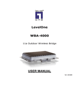 LevelOne WBA-4000 User manual