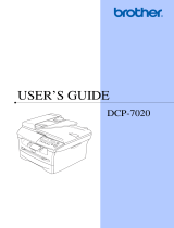 Brother DCP-7020 User manual