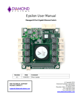 Diamond Systems Epsilon Managed 8-port Gigabit Ethernet Switch User manual