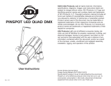ADJ Pinspot LED Quad DMX User manual
