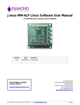 Diamond Systems Janus-MM-LP Dual or Quad User manual