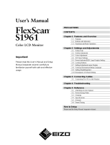 Eizo S1961 Owner's manual