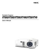 NEC vt 490 User manual