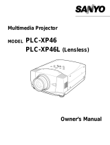 Sanyo PLC XP46 - XGA LCD Projector User manual