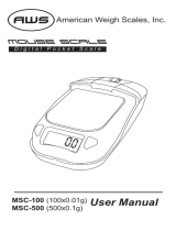 American Weigh Scales Mouse Scale MSC-500 User manual