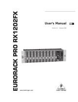 Behringer RX 1202 FX V2 Rackmixer User manual