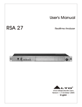 Alto RSA 27 User manual